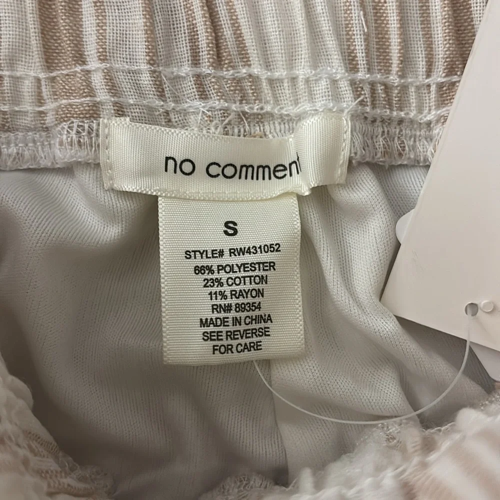 No Comment Stripe Pant